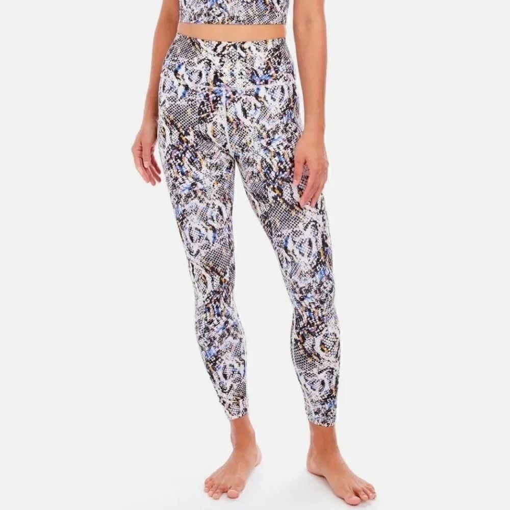 Sage Collective Women's Multi-colored Snake Print Leggings